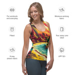 2024 MDP Rasta body hugger Sublimation Cut & Sew Tank Top