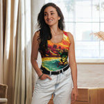 2024 MDP Rasta body hugger Sublimation Cut & Sew Tank Top