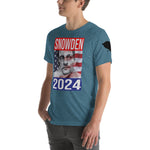 SNOWDEN 2024 lets put a patriot in office! Short-Sleeve Unisex T-Shirt